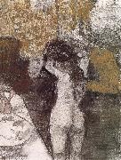 Edgar Degas After bath oil